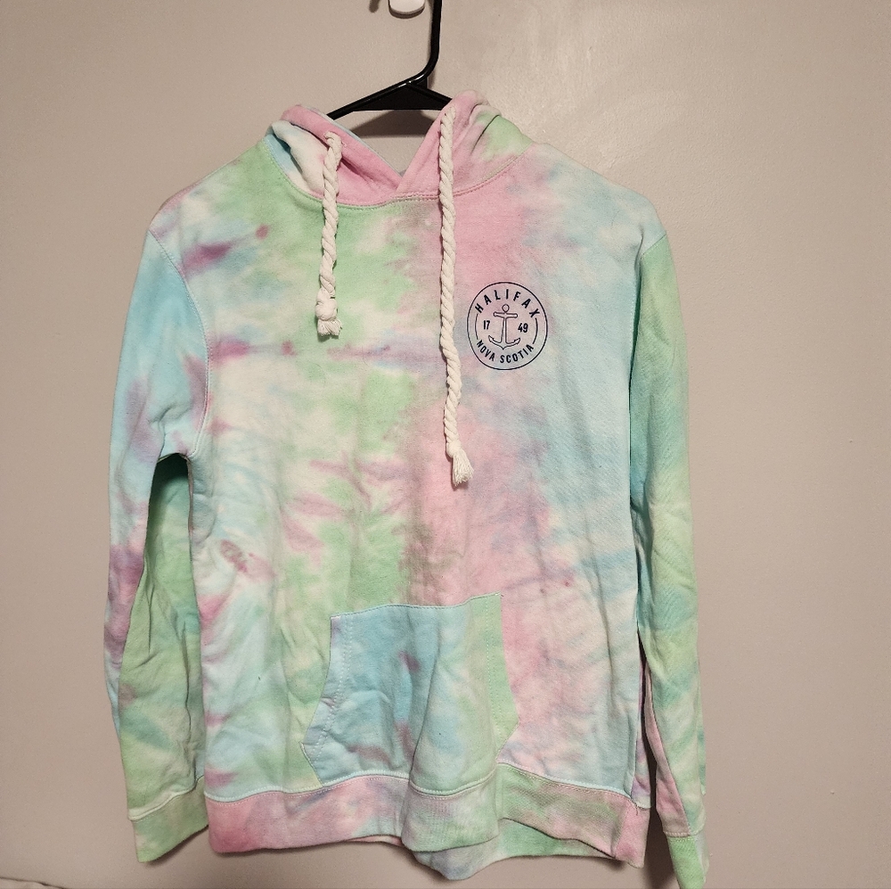 Tie-Dye Hoodie with Logo